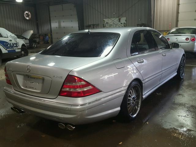 WDBNG75JX2A291212 - 2002 MERCEDES-BENZ S 500 SILVER photo 4