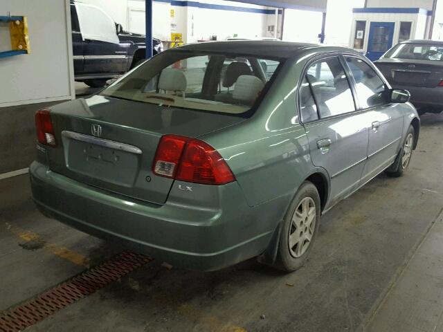 2HGES16563H570661 - 2003 HONDA CIVIC LX GREEN photo 4