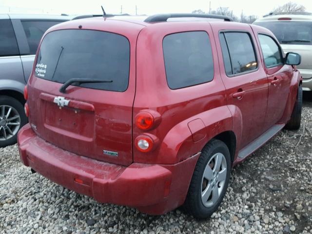 3GNBAADB6AS643686 - 2010 CHEVROLET HHR LS RED photo 4