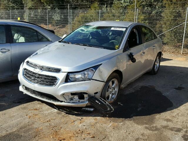 1G1PE5SB9G7192623 - 2016 CHEVROLET CRUZE LIMI SILVER photo 2