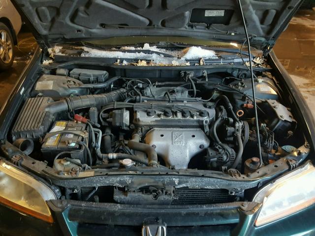 1HGCG56671A135622 - 2001 HONDA ACCORD EX GREEN photo 7