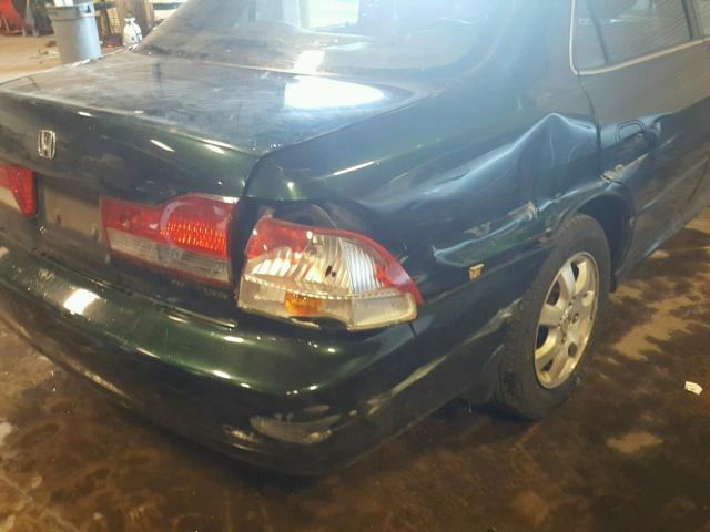 1HGCG56671A135622 - 2001 HONDA ACCORD EX GREEN photo 9