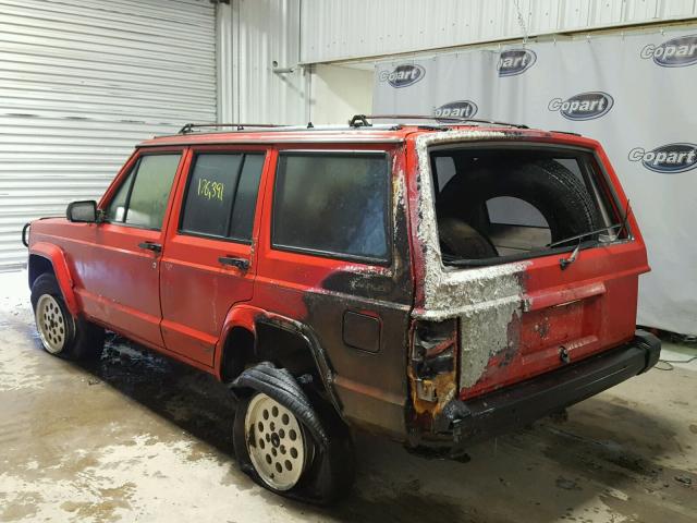 1J4FJ28L1KL524528 - 1989 JEEP CHEROKEE RED photo 3