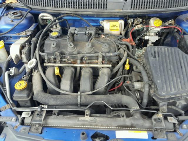 1B3ES56C24D526600 - 2004 DODGE NEON SXT BLUE photo 7