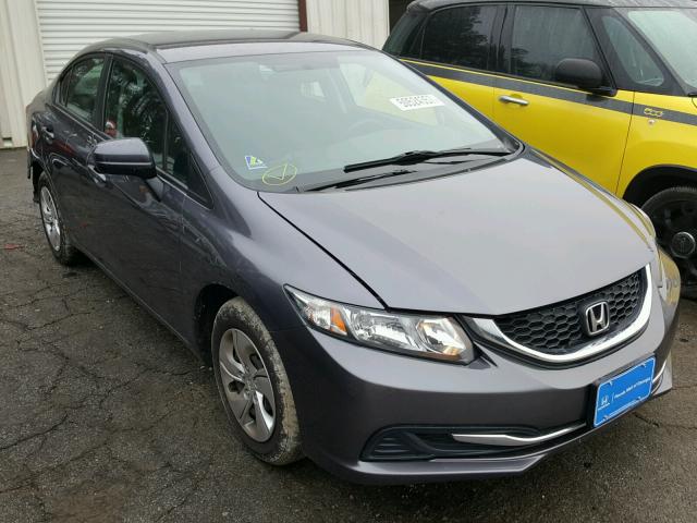 19XFB2F57EE218759 - 2014 HONDA CIVIC LX GRAY photo 1