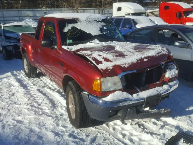 1FTYR15E44PB60611 - 2004 FORD RANGER SUP RED photo 1