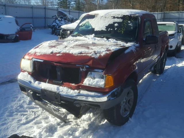 1FTYR15E44PB60611 - 2004 FORD RANGER SUP RED photo 2