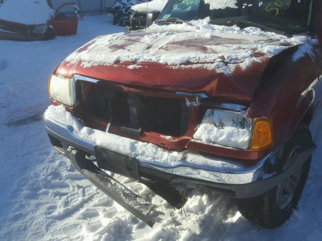 1FTYR15E44PB60611 - 2004 FORD RANGER SUP RED photo 9