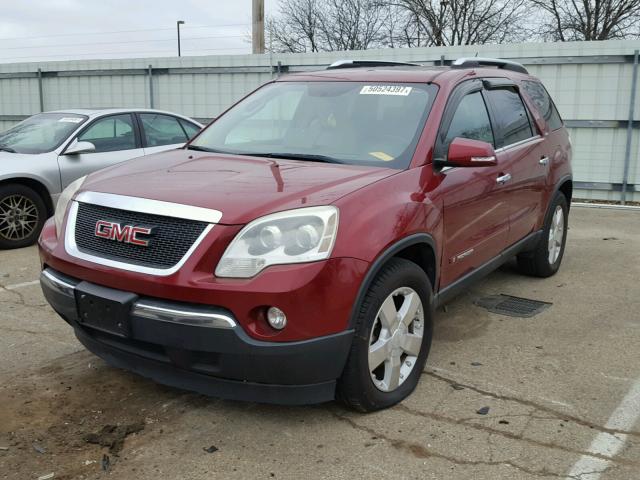 1GKER237X8J254129 - 2008 GMC ACADIA SLT მუქწითელი ფოტო 2