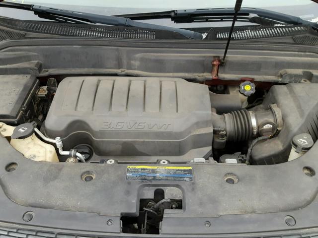 1GKER237X8J254129 - 2008 GMC ACADIA SLT მუქწითელი ფოტო 7