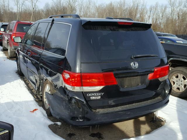 5FNRL3H66AB090170 - 2010 HONDA ODYSSEY EX BLACK photo 3