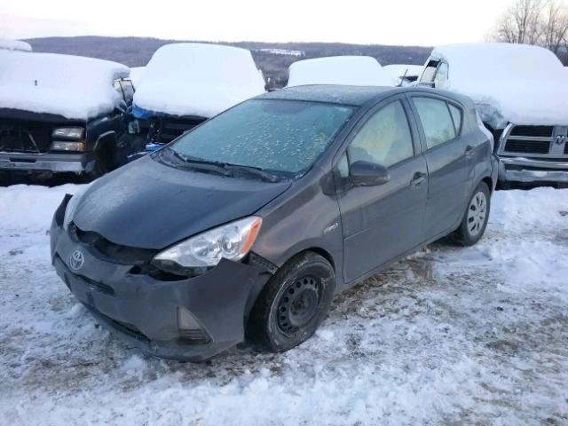 JTDKDTB34C1501283 - 2012 TOYOTA PRIUS C GRAY photo 2