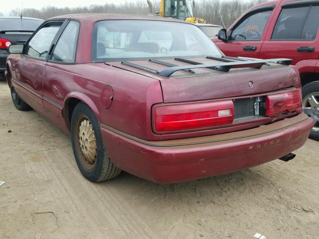 2G4WB12L4S1442560 - 1995 BUICK REGAL CUST MAROON photo 3