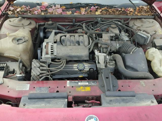 2G4WB12L4S1442560 - 1995 BUICK REGAL CUST MAROON photo 7