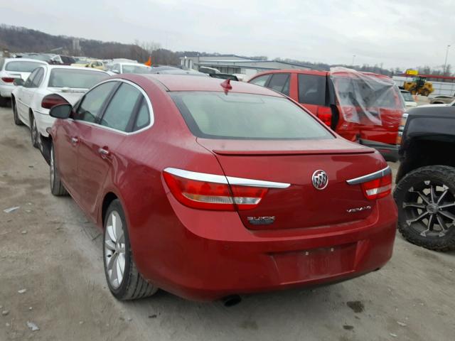 1G4PR5SKXC4173419 - 2012 BUICK VERANO CON RED photo 3