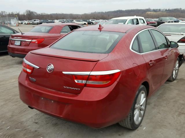 1G4PR5SKXC4173419 - 2012 BUICK VERANO CON RED photo 4