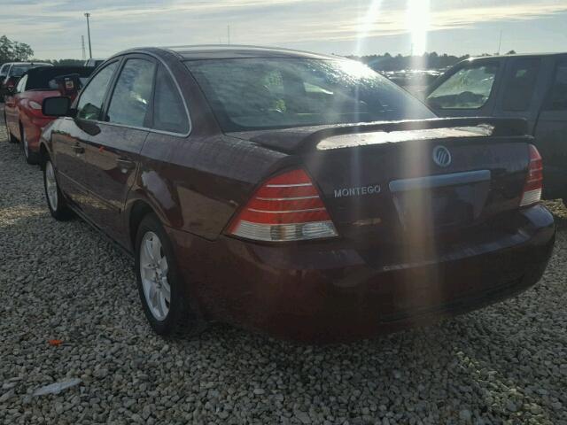 1MEFM40196G604210 - 2006 MERCURY MONTEGO LU BURGUNDY photo 3