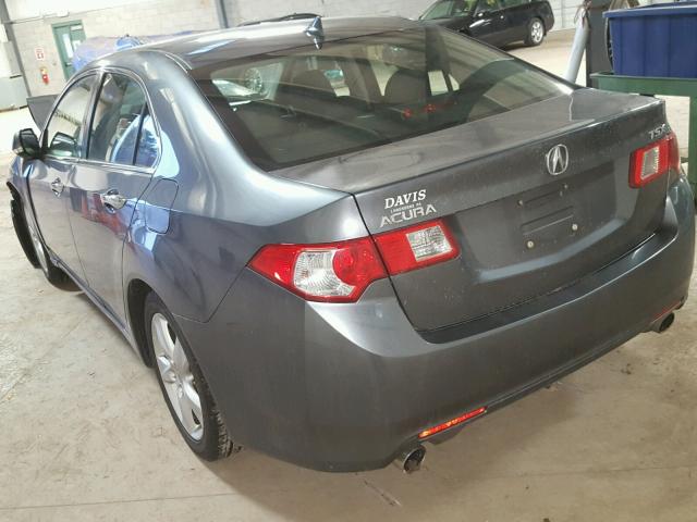 JH4CU2F66AC038405 - 2010 ACURA TSX GRAY photo 3