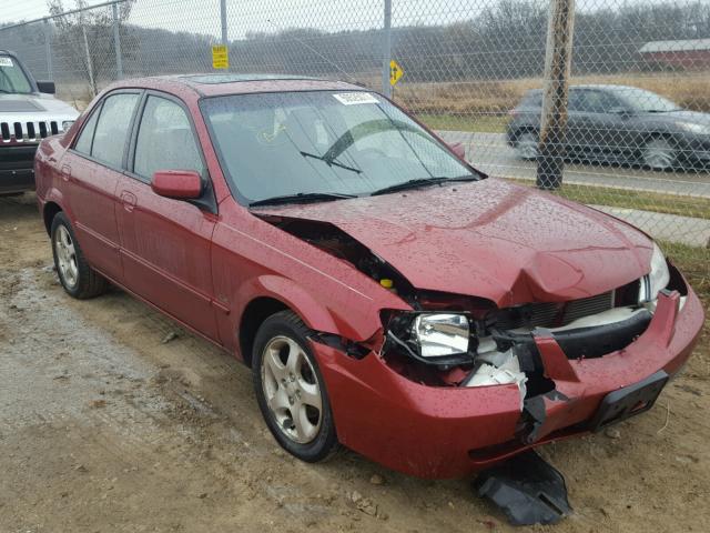 JM1BJ226721566754 - 2002 MAZDA PROTEGE DX RED photo 1