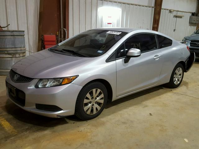 2HGFG3B54CH535043 - 2012 HONDA CIVIC LX SILVER photo 2