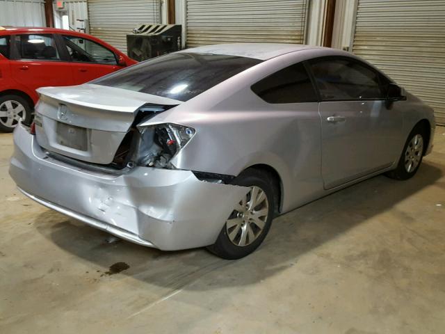 2HGFG3B54CH535043 - 2012 HONDA CIVIC LX SILVER photo 4