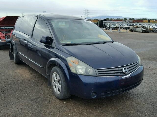 5N1BV28U17N122811 - 2007 NISSAN QUEST S BLUE photo 1