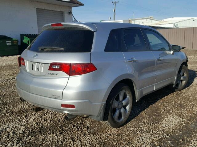 5J8TB18217A002221 - 2007 ACURA RDX SILVER photo 4