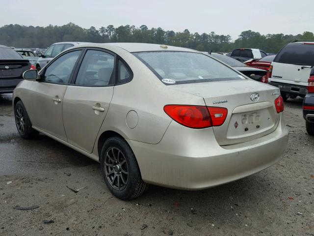 KMHDU46D08U554131 - 2008 HYUNDAI ELANTRA GL GOLD photo 3