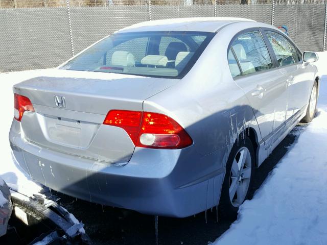 1HGFA16868L059382 - 2008 HONDA CIVIC EX SILVER photo 4