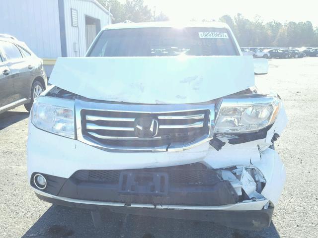 5FNYF4H51FB061652 - 2015 HONDA PILOT EXL WHITE photo 7