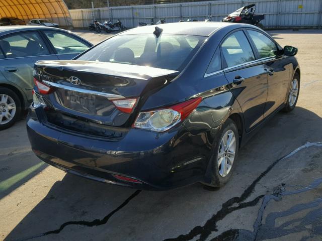 5NPEB4AC1DH762195 - 2013 HYUNDAI SONATA GLS BLUE photo 4