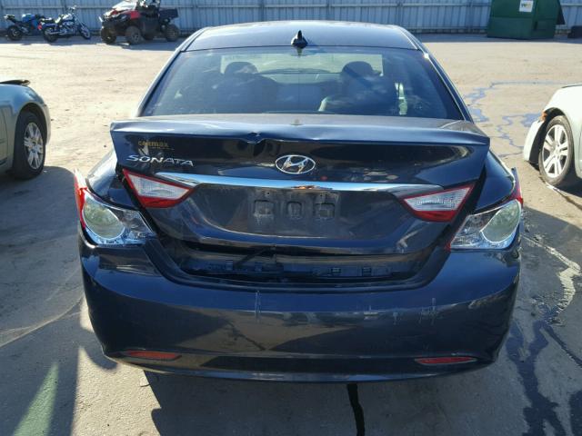 5NPEB4AC1DH762195 - 2013 HYUNDAI SONATA GLS BLUE photo 9