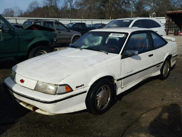 1G1JF14T0N7272696 - 1992 CHEVROLET CAVALIER Z WHITE photo 2