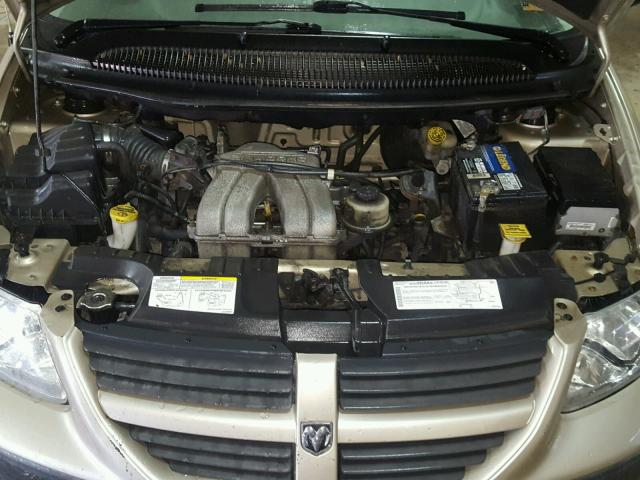 1D4GP25B36B654572 - 2006 DODGE CARAVAN SE GOLD photo 7