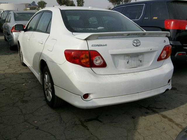 2T1BU4EE7AC455959 - 2010 TOYOTA COROLLA BA WHITE photo 3