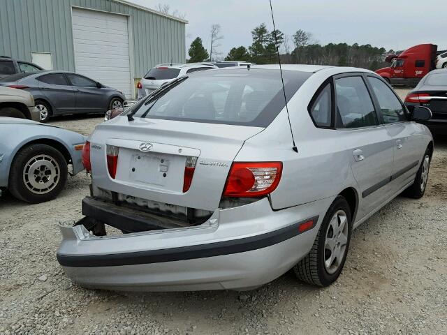 KMHDN56D55U163040 - 2005 HYUNDAI ELANTRA GL SILVER photo 4