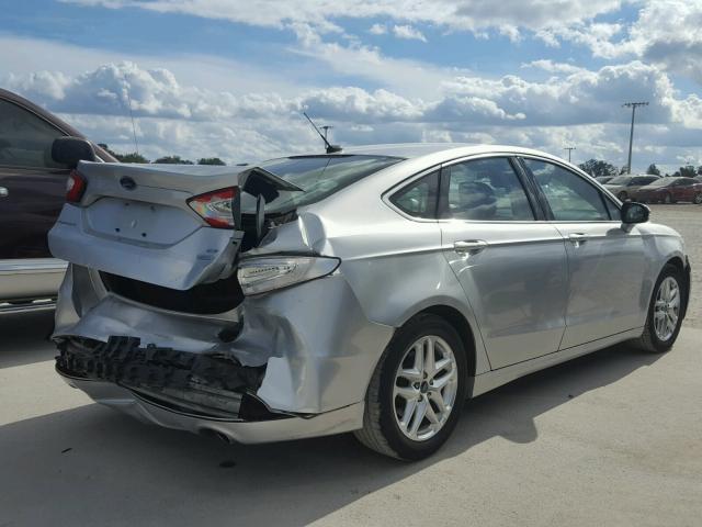 3FA6P0HR4DR230158 - 2013 FORD FUSION SE SILVER photo 4