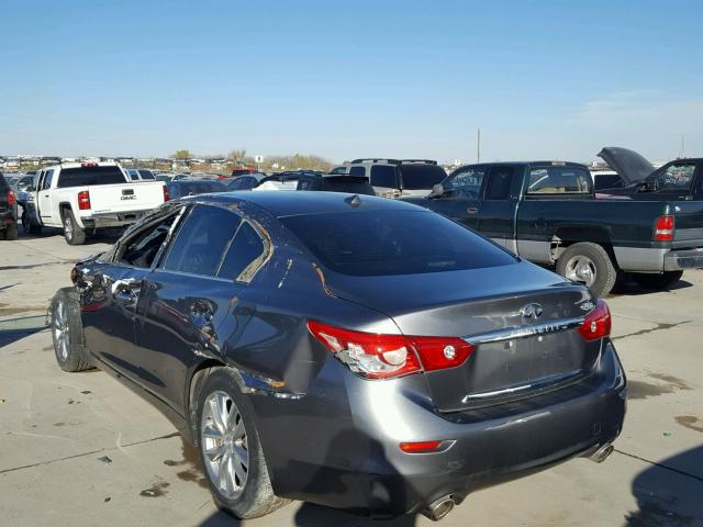 JN1BV7AP2EM685247 - 2014 INFINITI Q50 BASE SILVER photo 3