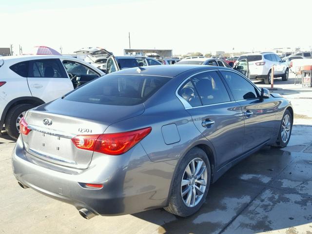 JN1BV7AP2EM685247 - 2014 INFINITI Q50 BASE SILVER photo 4