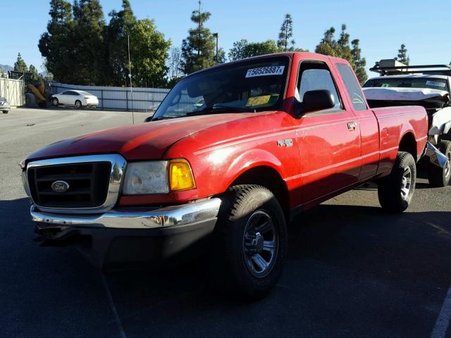 1FTYR44U14PA93069 - 2004 FORD RANGER SUP RED photo 2