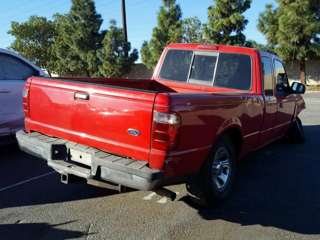 1FTYR44U14PA93069 - 2004 FORD RANGER SUP RED photo 4