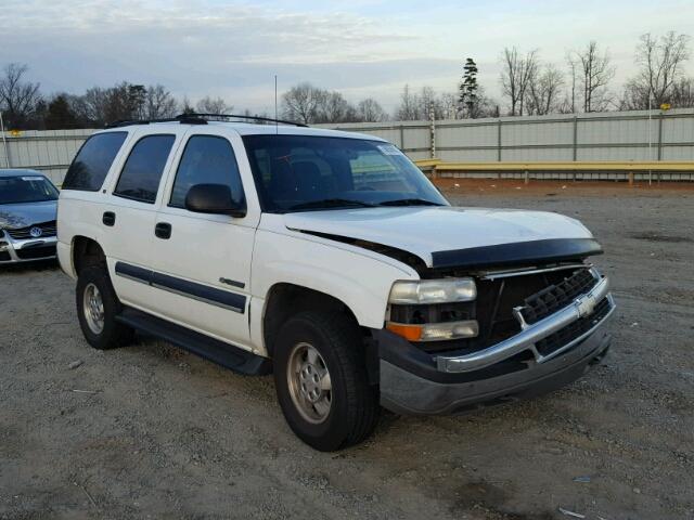 1GNEK13VX2R218076 - 2002 CHEVROLET TAHOE K150 WHITE photo 1