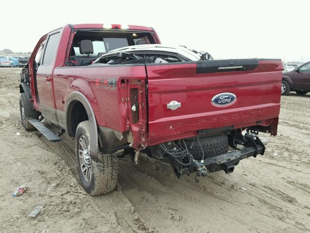 1FT7W2BT7HEC61639 - 2017 FORD F250 SUPER RED photo 3