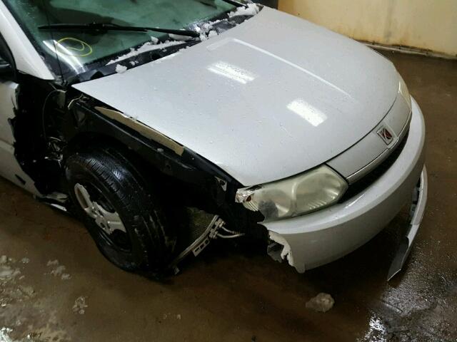 1G8AG54F44Z118821 - 2004 SATURN ION LEVEL SILVER photo 9