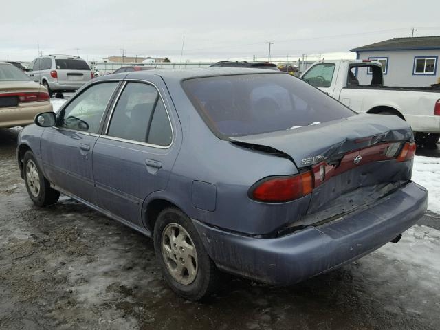 1N4AB41D7XC706565 - 1999 NISSAN SENTRA BAS BLUE photo 3