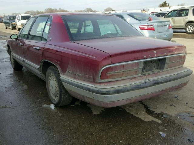 1G4CW52L3RH630136 - 1994 BUICK PARK AVENU MAROON photo 3