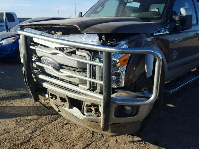 1FT7W2BT6CEB16889 - 2012 FORD F250 SUPER BROWN photo 9