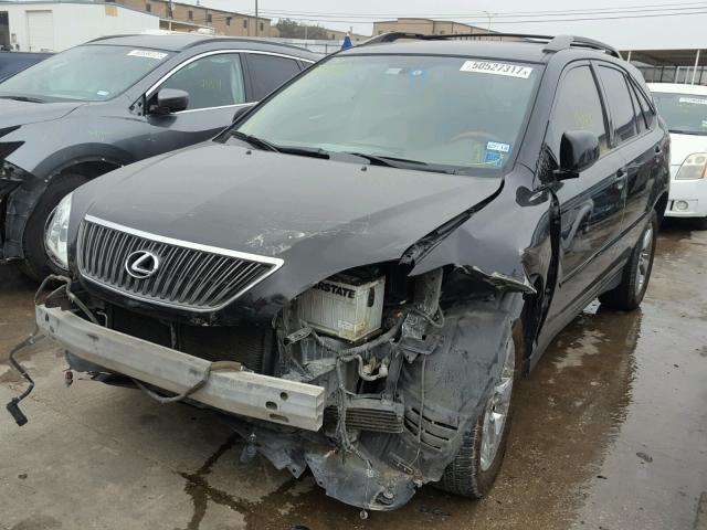 2T2GK31U37C009279 - 2007 LEXUS RX 350 BLACK photo 2