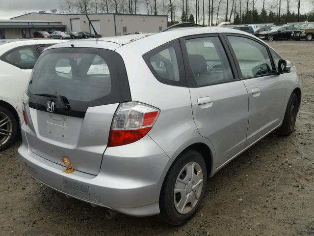 JHMGE8H35DC020888 - 2013 HONDA FIT GRAY photo 4