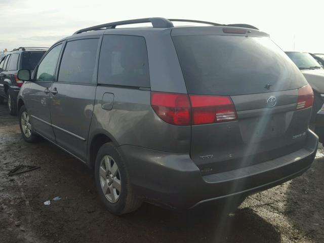 5TDZA23C95S264232 - 2005 TOYOTA SIENNA CE GRAY photo 3